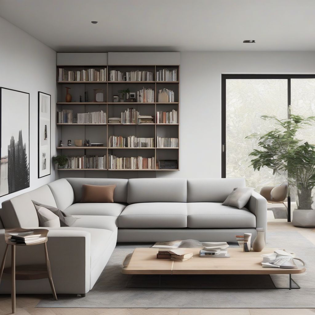 Minimalist Living Room with Functional Furniture