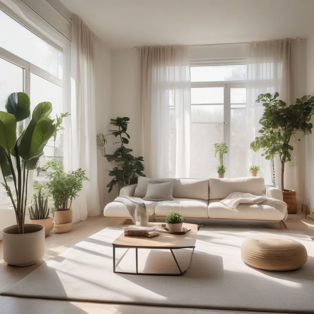 Minimalist Living Room with Natural Light