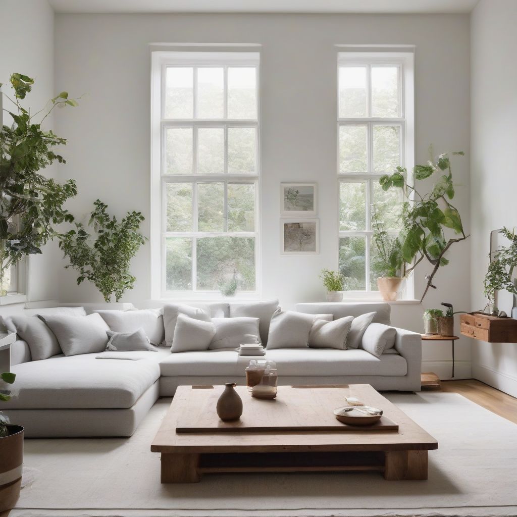 Minimalist Living Room with Neutral Color Palette