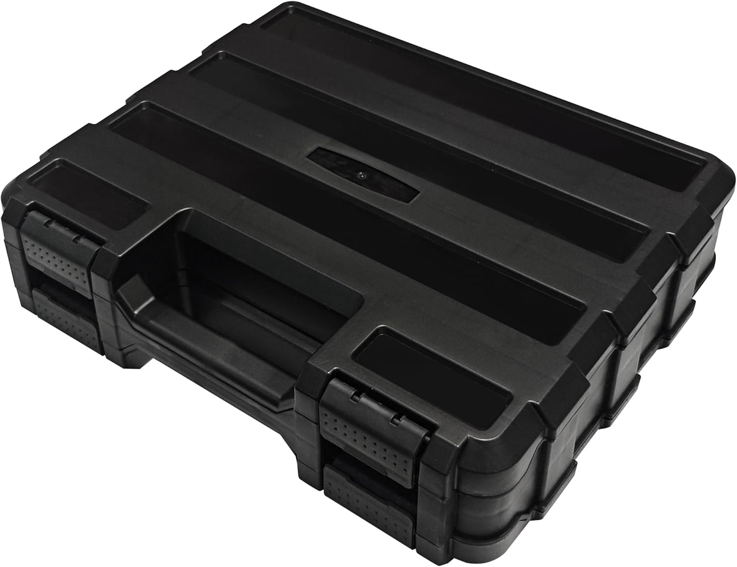 Double Side Tool Box Organizer, Hardware Storage Box, Portable Small Parts Organizer with Removable Plastic Dividers for Screws, Nuts, Nails, Bolts (Black)